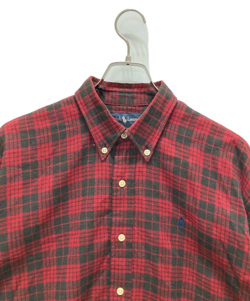 RALPH LAUREN（ラルフローレン）RALPH LAUREN (ラルフローレン) チェックBDシャツ レッド サイズ:Mの古着・服飾アイテム