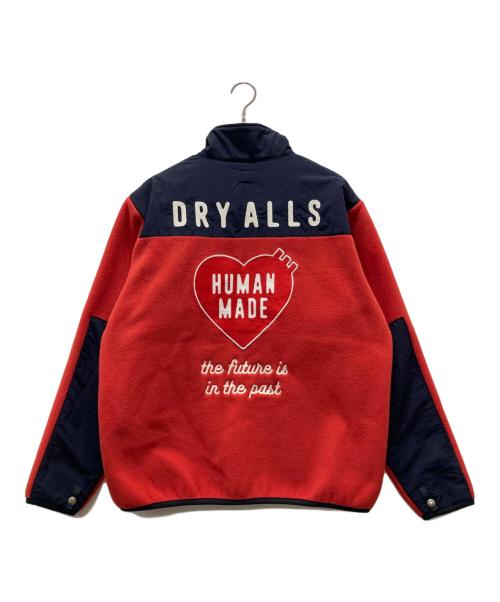 HUMAN MADE（ヒューマンメイド）HUMAN MADE (ヒューマンメイド) フリースジャケット ネイビー×レッド サイズ:Lの古着・服飾アイテム