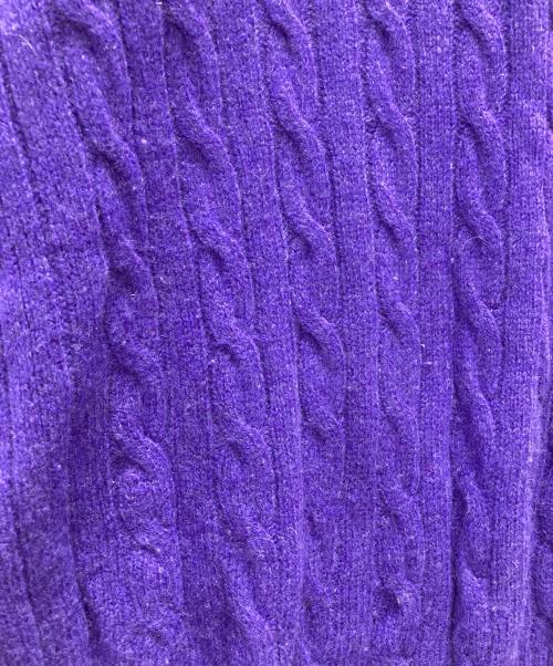 POLO RALPH LAUREN（ポロ・ラルフローレン）POLO RALPH LAUREN (ポロ・ラルフローレン) ケーブルニット パープル サイズ:Mの古着・服飾アイテム