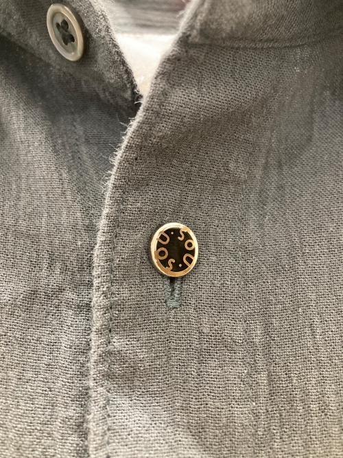 SOU・SOU（ソウソウ）SOU・SOU (ソウソウ) 坂尾織物 高島縮シャツ グレー サイズ:記載無しの古着・服飾アイテム