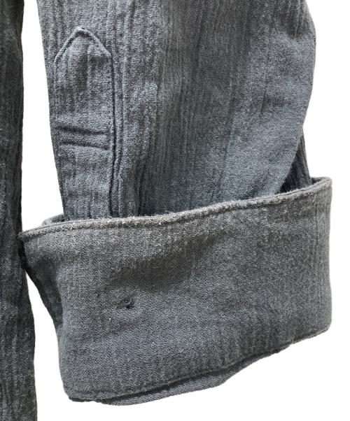 SOU・SOU（ソウソウ）SOU・SOU (ソウソウ) 坂尾織物 高島縮シャツ グレー サイズ:記載無しの古着・服飾アイテム