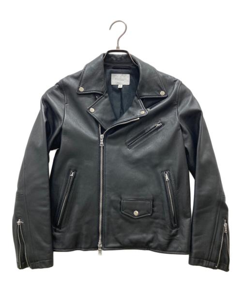 BEAUTY&YOUTH（ビューティーアンドユース）BEAUTY&YOUTH (ビューティーアンドユース) シープレザーダブルライダースジャケット ブラック サイズ:Sの古着・服飾アイテム
