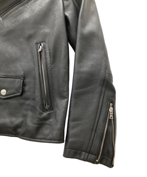 BEAUTY&YOUTH（ビューティーアンドユース）BEAUTY&YOUTH (ビューティーアンドユース) シープレザーダブルライダースジャケット ブラック サイズ:Sの古着・服飾アイテム