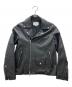 BEAUTY&YOUTH（ビューティーアンドユース）の古着「シープレザーダブルライダースジャケット」｜ブラック