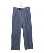 BROOKS BROTHERSブルックスブラザーズ）の古着「カナダ製ストライプスラックス」｜インディゴ