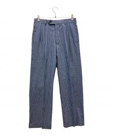 BROOKS BROTHERS（ブルックスブラザーズ）の古着「カナダ製ストライプスラックス」｜インディゴ