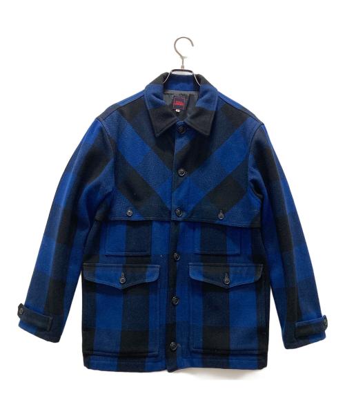 FULLCOUNT（フルカウント）FULLCOUNT (フルカウント) チェックシャツジャケット ブルー サイズ:40の古着・服飾アイテム