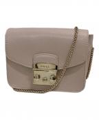 FURLAフルラ）の古着「チェーンショルダーバッグ」｜ピンク