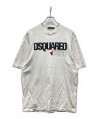 DSQUARED2ディースクエアード）の古着「ロゴプリントTシャツ」｜ホワイト