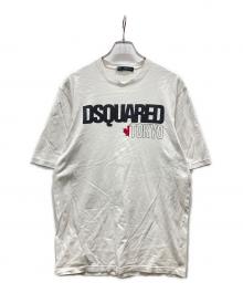 DSQUARED2（ディースクエアード）の古着「ロゴプリントTシャツ」｜ホワイト