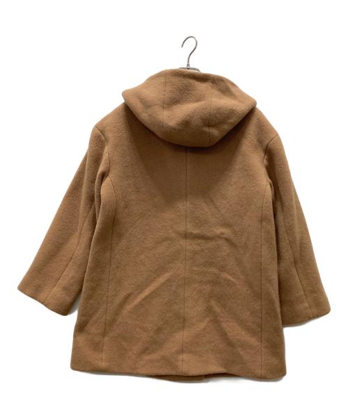 自由区（ジユウク）自由区 (ジユウク) ウールビーバーフーデッドコート ベージュ サイズ:44の古着・服飾アイテム