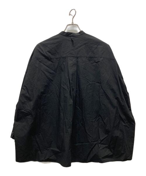 YUNI（ユニ）YUNI (ユニ) バンドカラーシャツ ブラック サイズ:Fの古着・服飾アイテム