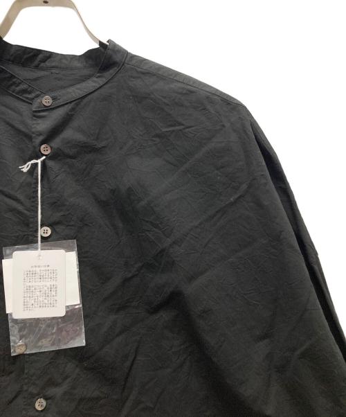 YUNI（ユニ）YUNI (ユニ) バンドカラーシャツ ブラック サイズ:Fの古着・服飾アイテム