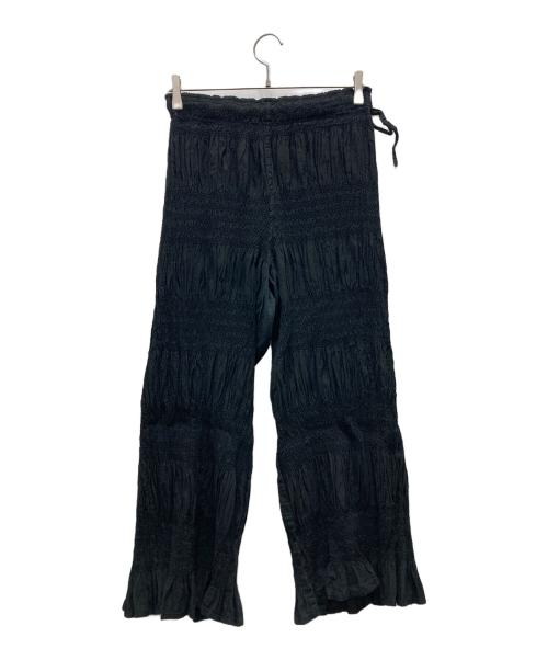 me ISSEY MIYAKE（ミーイッセイ ミヤケ）me ISSEY MIYAKE (ミーイッセイ ミヤケ) ギャザープリーツパンツ ブラック サイズ:表記なしの古着・服飾アイテム
