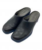 CAMPERカンペール）の古着「レザーサボサンダル」｜ブラック