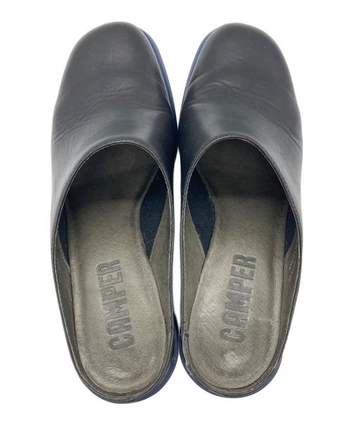 CAMPER（カンペール）CAMPER (カンペール) レザーサボサンダル ブラック サイズ:36の古着・服飾アイテム