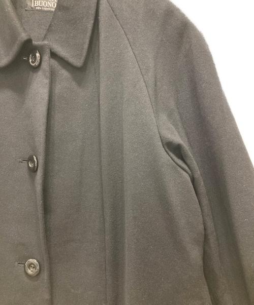 BELTA BUONO（ベルタ・ボーノ）BELTA BUONO (ベルタボーノ) カシミヤ ステンカラーコート ブラック サイズ:11の古着・服飾アイテム