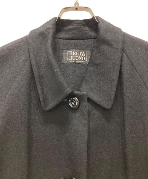 BELTA BUONO（ベルタ・ボーノ）BELTA BUONO (ベルタボーノ) カシミヤ ステンカラーコート ブラック サイズ:11の古着・服飾アイテム