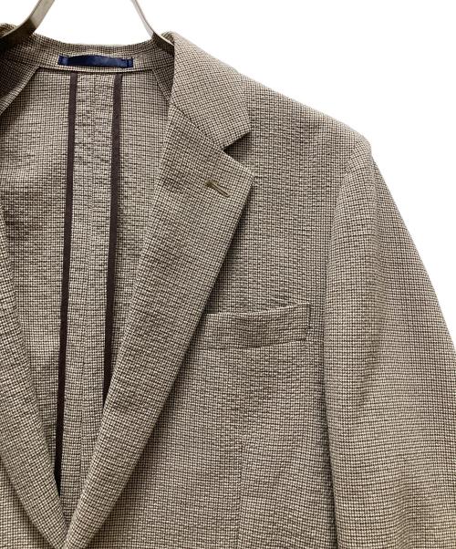 PAUL SMITH（ポールスミス）PAUL SMITH (ポールスミス) ウールシアサッカーシングル2Bセットアップスーツ ベージュ サイズ:Mの古着・服飾アイテム