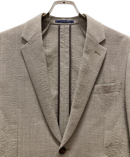 PAUL SMITH（ポールスミス）PAUL SMITH (ポールスミス) ウールシアサッカーシングル2Bセットアップスーツ ベージュ サイズ:Mの古着・服飾アイテム