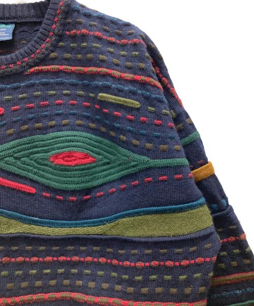 limnos（リムノス）limnos (リムノス) 3Dニット ネイビー サイズ:Mの古着・服飾アイテム