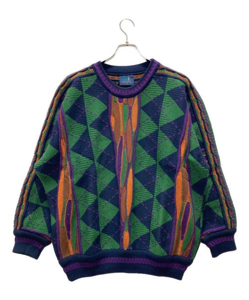 limnos（リムノス）limnos (リムノス) 3Dニット マルチカラー サイズ:Lの古着・服飾アイテム