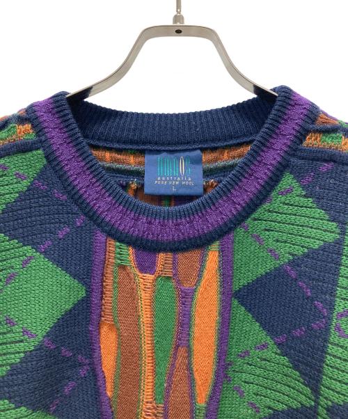 limnos（リムノス）limnos (リムノス) 3Dニット マルチカラー サイズ:Lの古着・服飾アイテム