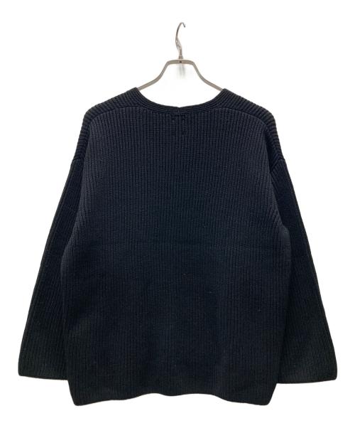 BATONER（バトナ―）BATONER (バトナ―) リブVネックニット ブラック サイズ:1の古着・服飾アイテム