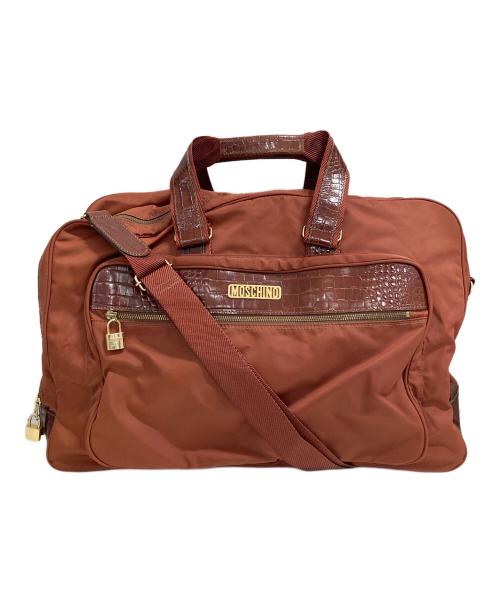 MOSCHINO（モスキーノ）MOSCHINO (モスキーノ) ボストンバッグ ブラウンの古着・服飾アイテム