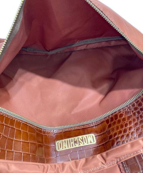 MOSCHINO（モスキーノ）MOSCHINO (モスキーノ) ボストンバッグ ブラウンの古着・服飾アイテム
