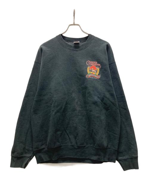 FRUIT OF THE LOOM（フルーツオブザルーム）FRUIT OF THE LOOM (フルーツオブザルーム) 90sプリントクルーネックスウェット グレー サイズ:Lの古着・服飾アイテム