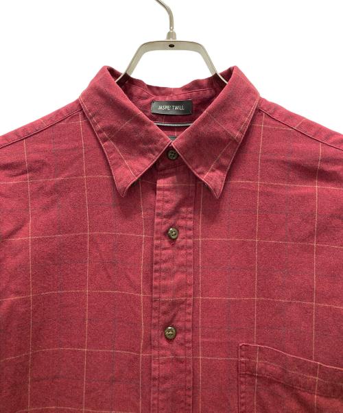 ST JOHN'S BAY（セントジョンズベイ）ST JOHN'S BAY (セントジョンズベイ) チェックシャツ レッド サイズ:Mの古着・服飾アイテム