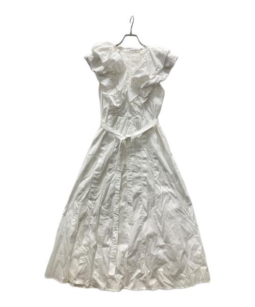 Snidel（スナイデル）Snidel (スナイデル) オーバー ショルダー ワンピース ホワイト サイズ:Mの古着・服飾アイテム