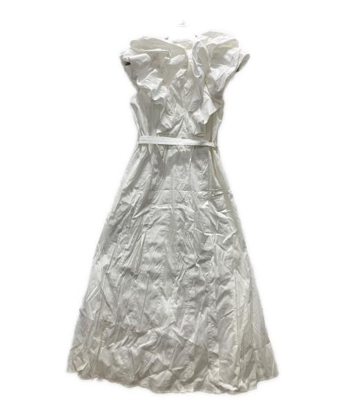 Snidel（スナイデル）Snidel (スナイデル) オーバー ショルダー ワンピース ホワイト サイズ:Mの古着・服飾アイテム