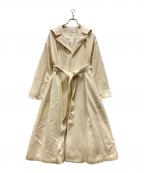 eimy istoireエイミーイストワール）の古着「タックフレアロングコート」｜ホワイト