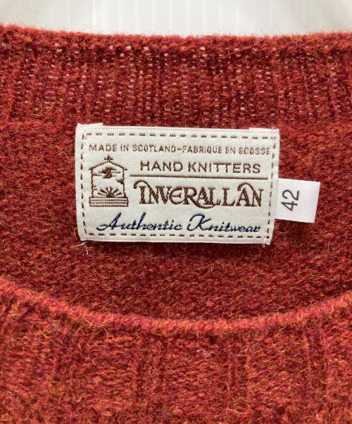 INVERALLAN（インバーアラン）INVERALLAN (インバーアラン) 英国製ニット ボルドー サイズ:42の古着・服飾アイテム