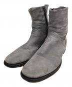 BUTTEROブッテロ）の古着「サイドジップスウェードブーツ」｜グレー