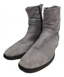 BUTTERO（ブッテロ）の古着「サイドジップスウェードブーツ」｜グレー