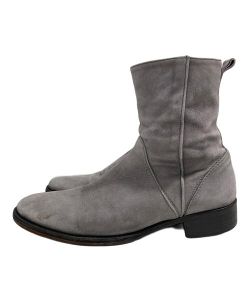 BUTTERO（ブッテロ）BUTTERO (ブッテロ) サイドジップスウェードブーツ グレー サイズ:40 1/2の古着・服飾アイテム