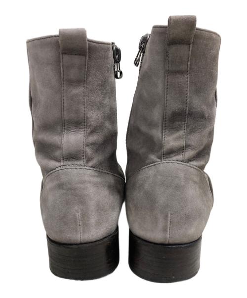 BUTTERO（ブッテロ）BUTTERO (ブッテロ) サイドジップスウェードブーツ グレー サイズ:40 1/2の古着・服飾アイテム