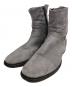 BUTTERO（ブッテロ）の古着「サイドジップスウェードブーツ」｜グレー