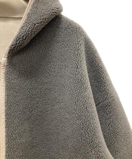 Risley（リズレー）Risley (リズレー) リバーシブルフェイクムートンフードコート グレー サイズ:Fの古着・服飾アイテム