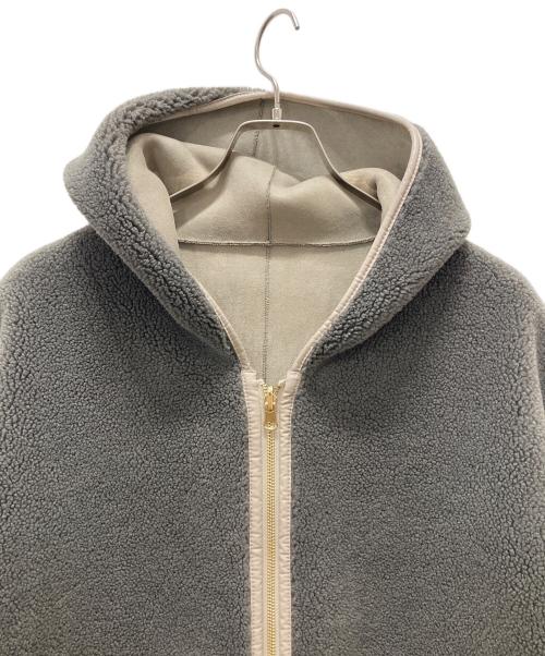 Risley（リズレー）Risley (リズレー) リバーシブルフェイクムートンフードコート グレー サイズ:Fの古着・服飾アイテム