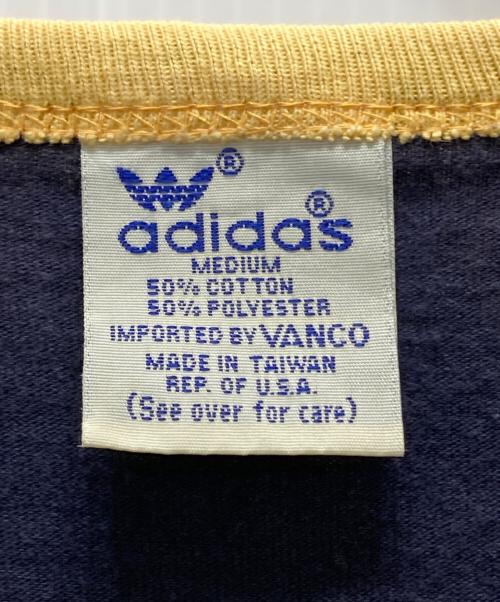 adidas（アディダス）adidas (アディダス) 80s ライン袖カットソー ネイビー サイズ:Mの古着・服飾アイテム