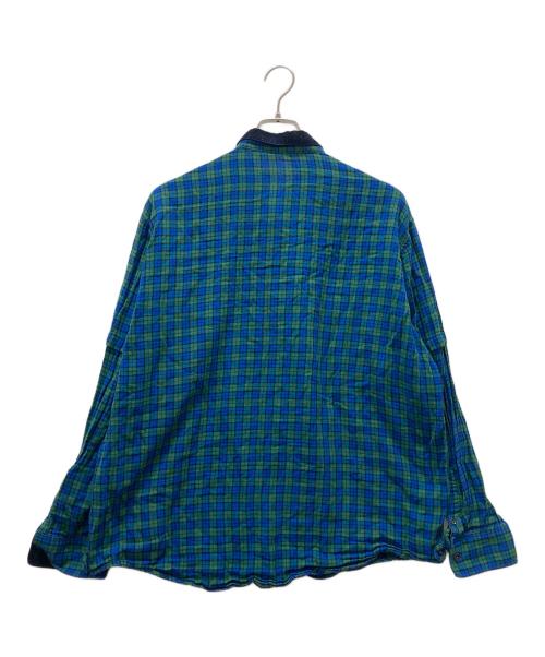 PAPAS（パパス）PAPAS (パパス) チェックシャツ ネイビー サイズ:LLの古着・服飾アイテム