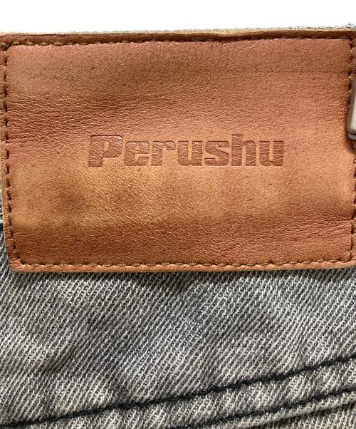 PERUSHU（ペルーシュ）PERUSHU (ペルーシュ) フェード加工デニムパンツ グレー サイズ:Mの古着・服飾アイテム