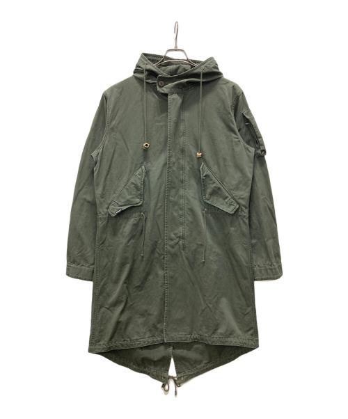 AVIREX（アヴィレックス）AVIREX (アヴィレックス) モッズコート グリーン サイズ:XLの古着・服飾アイテム