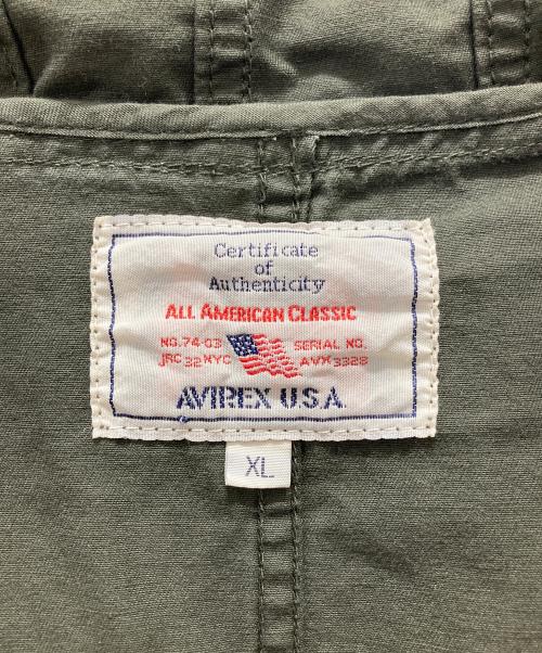 AVIREX（アヴィレックス）AVIREX (アヴィレックス) モッズコート グリーン サイズ:XLの古着・服飾アイテム