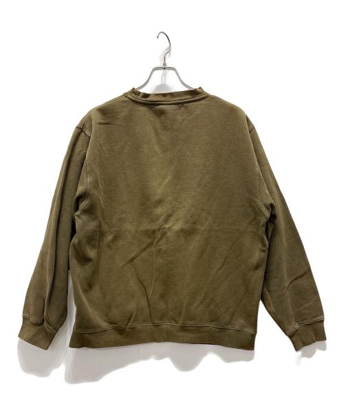 stussy（ステューシー）stussy (ステューシー) ロゴプリントスウェット カーキ サイズ:Mの古着・服飾アイテム
