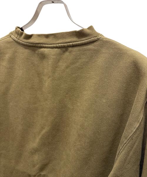 stussy（ステューシー）stussy (ステューシー) ロゴプリントスウェット カーキ サイズ:Mの古着・服飾アイテム